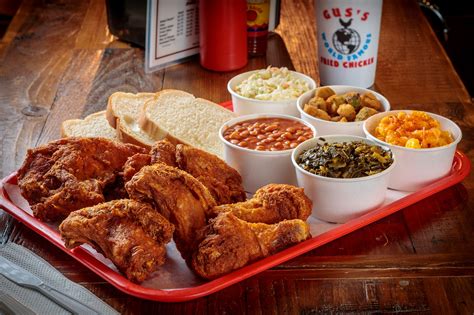 Gus's world famous fried chicken near me - A Gus's World Famous Fried Chicken restaurant in Memphis. Three-piece fried chicken, baked beans, and slaw served at Gus's. Gus's World Famous Fried Chicken is a …